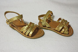 Koala Kids Gold Sparkly Sandals - Girls Baby Size 4 12-18M - $9.99