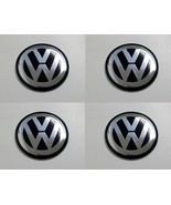 80mm (3.15in) -Set of 4x Metal stickers car wheel center cap DOMED VW 2 - $36.00