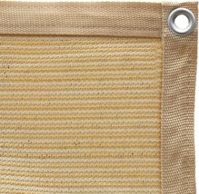 Shatex 90% Shade Fabric Sun Shade Cloth 12’ x 20’ Wheat Taped Edge with ... - $128.19