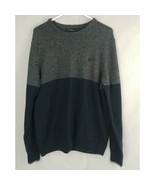 American Eagle Outfitters Men&#39;s Gray &amp; Blue Sweater Shirt Size Large - $17.45