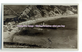 aj0571 - Dorset - Paddle Steamer at Lulworth Cove, from Cliffs - Postcard - $2.54