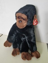 Ty Beanie Buddies Congo the Gorilla Plush 1999 Collectible Black 12&quot; EUC SOFT - £19.58 GBP