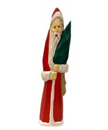 Santa Pencil Figure Carrying Christmas Tree - Approx 8&quot; Tall - £14.64 GBP
