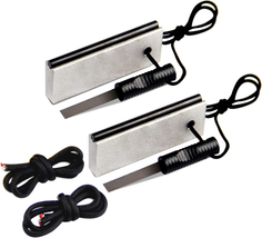 Magnesium Fire Starter AF-374 (2-Pack) Waterproof Fire Steel Pouch for Camping, - £16.96 GBP