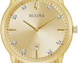 Bulova Sutton Mens Gold Tone Stainless Steel Bracelet Watch - £313.78 GBP