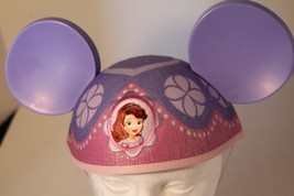 Disney Parks Princess Sofia Ears Hat Adult Size Mickey Mouse Pink Purple - £14.69 GBP