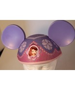 Disney Parks Princess Sofia Ears Hat Adult Size Mickey Mouse Pink Purple - £14.70 GBP