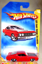 2008 Hot Wheels #19 New Models 19/40 &#39;69 Ford Torino Talladega Red w/Chrome 5 Sp - £11.74 GBP