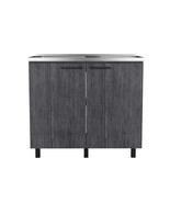 Burwood Smokey Oak Utility Sink Cabinets - $6,801.48 MXN