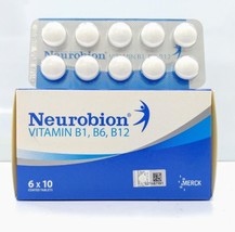 4 Box 60&#39;s Neurobion Vitamin B1, B6, B12 Improves Nerve Health and Function - $150.90