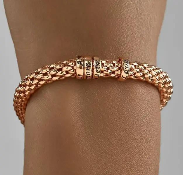 Bracelet silver gold plated women 925 assay value - $145.00