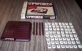 Vintage 1983 Upwords Stacking Crossword Word Board Game 1983 Milton Bradley - £15.50 GBP