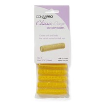 Conair Professional Yellow 3/8 Inch Classic Style Self Grip Rollers 8 Pack - £15.73 GBP
