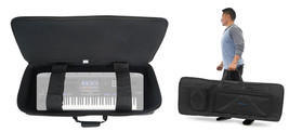 Rockville 76 Key Padded Rigid Durable Keyboard Gig Bag Case For YAMAHA GENOS - £121.23 GBP