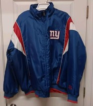 NFL Licensed New York Giants Jacket Fleece Lined Red &amp; Blue Warm Winter ... - £21.96 GBP