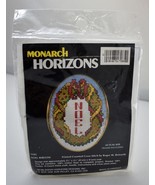Noel Wreath Printed Counted Cross Stitch Kit by Monarch Horizons - with ... - $9.04 CAD