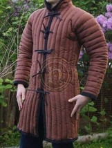 Medieval Black padded Gambeson coat Aketon Reenactment Costumes HALLOWEEN,X-MAS - £57.76 GBP+