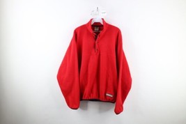 Vtg 90s Russell Athletic Mens L Blank Snap Button Fleece Pullover Sweater USA - $59.35