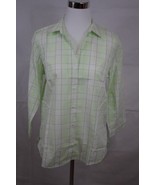 ORVIS Women&#39;s 3/4 Sleeve Button Front Shirt Blouse size 14 - $23.00 CAD