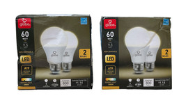 Globe LED Standard Size Warm Light Bulbs A19 - 9.5 Watt = 60 Watt 2 pk Pack of 2 - £17.47 GBP