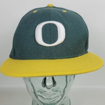 Nike 643 Oregon University Ducks Wool Fitted Hat Green Yellow 7 3/8 - £15.03 GBP