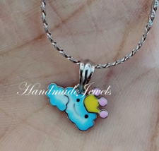 Disney Cartoon Pendant, 925 Silver Pendent, Baby Brith Gift Pendent, Baby Shower - £39.37 GBP