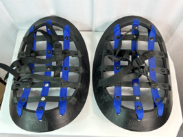 RARE 20&quot;x14&quot; Black &amp; Blue Yeti Snow Shoes / Snowshoes - EXCELLENT !! - £46.57 GBP