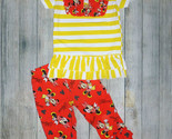NEW Boutique Minnie Mouse Striped Tunic Ruffle Leggings Girls Outfit Set - $2.99+