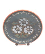 Russia Kiev 1985 Grey White Flowers Plate-10-y071 - $40.85 CAD