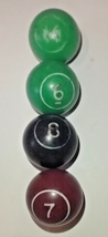 USED!! VINTAGE!! 1" POOL BALLS, 6, 7, 8 & 14, FREE SHIPPING US ONLY!! - €8,49 EUR USED!! VINTAGE!! 1" POOL BALLS, 6, 7, 8 & 14, FREE SHIPPING US ONLY!! - €8,49 EUR