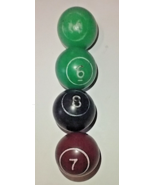 USED!! VINTAGE!! 1" POOL BALLS, 6, 7, 8 & 14, FREE SHIPPING US ONLY!! - €8,49 EUR USED!! VINTAGE!! 1" POOL BALLS, 6, 7, 8 & 14, FREE SHIPPING US ONLY!! - €8,49 EUR