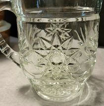 VINTAGE ANCHOR HOCKING STAR OF DAVID GLASS SMALL PITCHER image 4