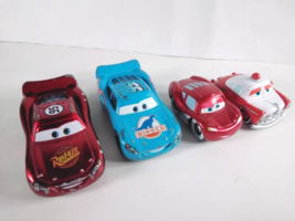 4 Disney Pixar Cars Toy Vehicle Figures: Rusteze, Dinoco, Mini Lightning McQueen - £6.31 GBP