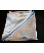 BABY BLUE SATIN OVERLAY 85&quot; x 85&quot; Shiny Light Blue Table Cover Cloth - $8.51 CAD