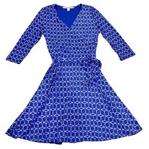 Hawthorne Stitch Fix Women&#39;s Blue Spring Wrap Dress Small - £18.87 GBP