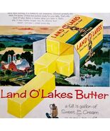 1956 Land O Lakes Sweet Cream Butter Advertisement Vintage Dairy Baking ... - $206.37 MXN