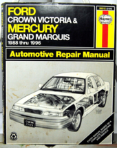 Haynes Automotive Repair Manual  Ford Mercury Victoria &amp; Marquis 1988 - 1996 - £8.20 GBP