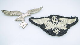 WWII Luftwaffe Eagle Pin &amp; Patch - $125.00