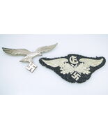 WWII Luftwaffe Eagle Pin &amp; Patch - $125.00