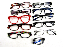 +1.25, LOT OF 11 Used Reading Glasses Readers Fashion Eyeglasses.   5/23 - $19.75