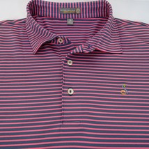 Peter Millar Polo Shirt Mens XL Striped Summer Comfort Golf Polo Snake L... - £16.49 GBP