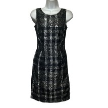 BURBERRY London Black Gray plaid sleeveless Cocktail Dress Size 2 - £118.70 GBP