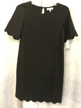 Monteau Women&#39;s Black W/ Scallop Edges Dress Size XS - £27.34 GBP