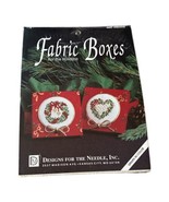 Designs For The Needle Cross Stitch Kit Fabric Boxes For Holidays 6609 W... - $5.00