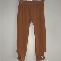 Tan Knit Leggings with Cut Out Design - $9.80