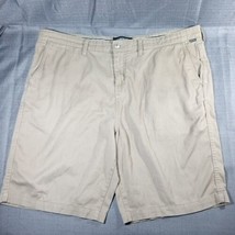 Quicksilver Men&#39;s Flat Front Khaki Chino Quick Dry Shorts 9.5 Inseam Size 40x23 - £19.14 GBP