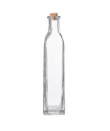 Square Bottom Clear Glass Bottle with Cork, 7 inches - $342.07 MXN