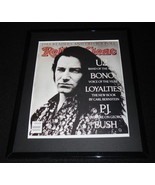 Bono U2 Framed March 9 1989 Rolling Stone Cover Display - £26.03 GBP