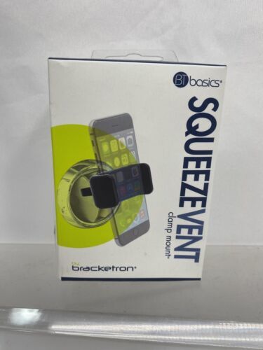 Bracketron BT Basics Squeeze Window Black Cell Phone Car Vent Dash Mount - $5.01