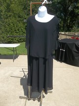 NWT HANNA NICOLE BLACK COLD SHOULDER DRESS 24W - $24.99